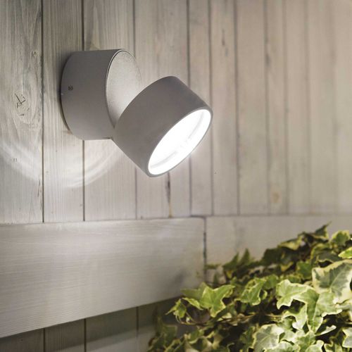 Moderne Wandleuchte - Omega - Ideal Lux S.r.l.  - für Außenbereich / aus lackiertem Aluminium / Glas