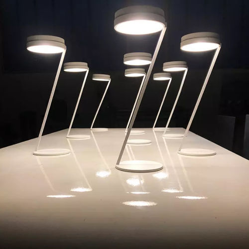 Tischlampe - ZETA - Knikerboker - poliertes Aluminium / minimalistisches Design / Akku