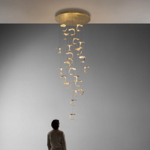 Hängelampe - LE GIGINE - Knikerboker - Stahl / modern / mit Kabel