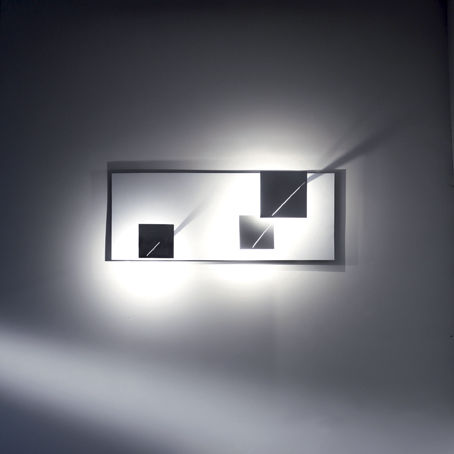 Moderne Wandleuchte - DESAGN: 100A3 - Knikerboker - für den Innenraum / Edelstahl / LED