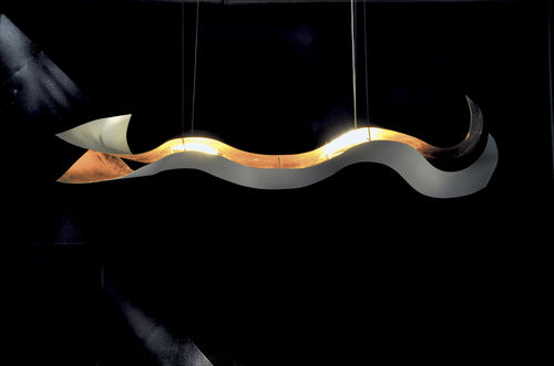 Hängelampe - A TEMPO PERSO: 160 - Knikerboker - Aluminium / modern / mit Kabel