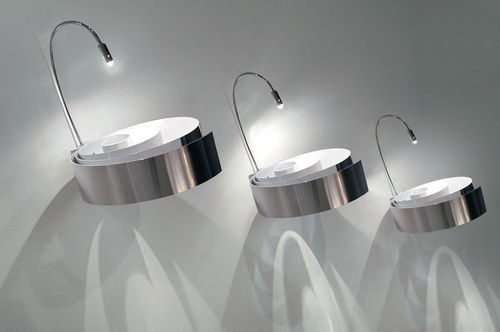Moderne Wandleuchte - SPIRALI: P 35 - Knikerboker - für den Innenraum / Aluminium / LED