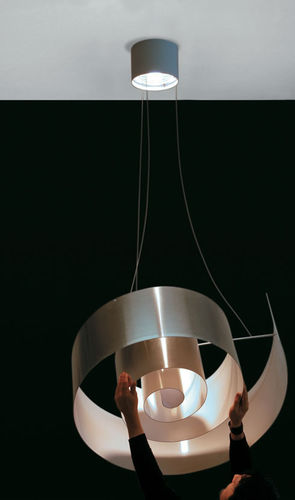 Moderne Wandleuchte - SPIRALE: S 110 - Knikerboker - für den Innenraum / Aluminium / LED