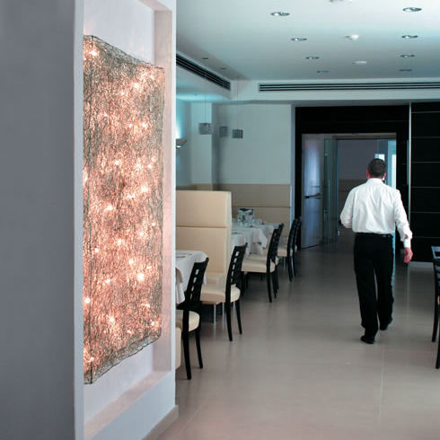 Moderne Wandleuchte - QUADRO: P 140×190 - Knikerboker - für den Innenraum / Aluminium / LED