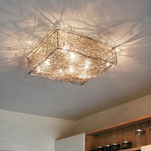 Moderne Deckenleuchte - QUADRO: P/PL 45 - Knikerboker - Aluminium / LED