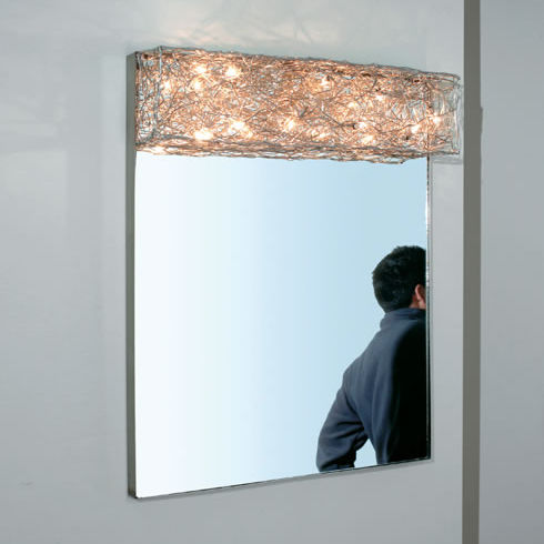 Wandmontierter Spiegel - 50×60 - Knikerboker - modern / rechteckig / Stahl