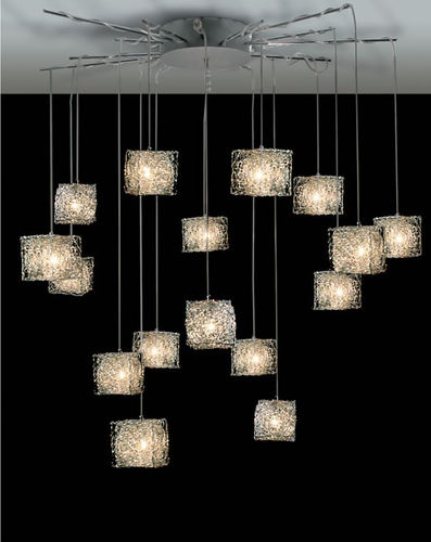 Hängeleuchte - KUBINI: S 16 - Knikerboker - Aluminium / modern / Halogen