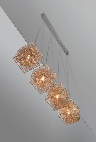 Hängelampe - KUBINI: Z 4 - Knikerboker - Aluminium / modern / mit Kabel