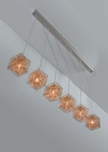 Hängelampe - KUBINI: Z 6 - Knikerboker - Aluminium / modern / mit Kabel