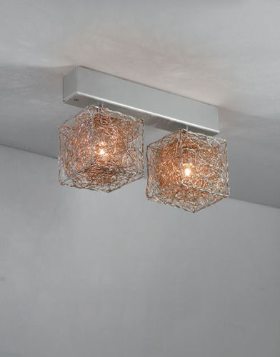 Moderne Deckenleuchte - KUBINI: T 2 - Knikerboker - Aluminium / Halogen