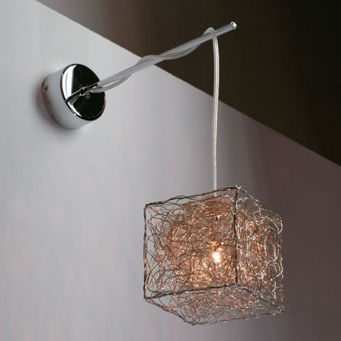 Moderne Wandleuchte - KUBINI: W - Knikerboker - für den Innenraum / Aluminium / in Würfelform