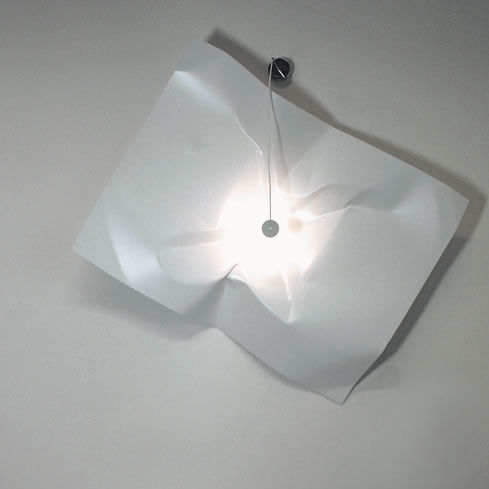 Wandleuchte / originelles Design - CRASH: P 100 - Knikerboker - für den Innenraum / Stahl / LED