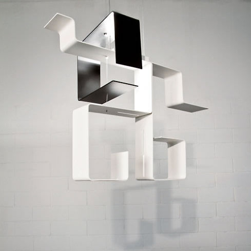 Hängeleuchte - DEDALO - Knikerboker - Aluminium / modern / Halogen