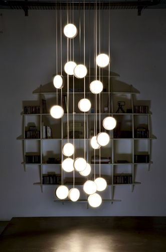Moderner Kronleuchter - DND: TWENTY - Knikerboker - Aluminium / LED