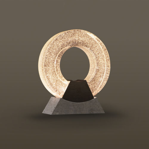 Tischlampe - OPERATABLE - MASSIFCENTRAL - Glas / Beton / Art Deco