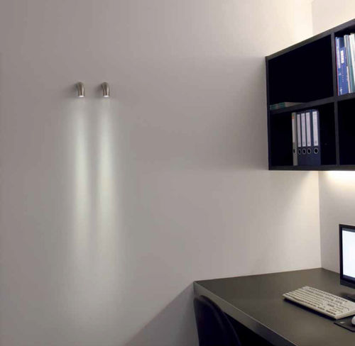 Moderne Wandleuchte - COURBES UNO - 100% LIGHT bvba  - für den Innenraum / Aluminium / regelbar