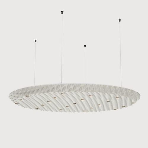 Runde Deckenleuchte - SERENITY-P1 - Lightnet GmbH  - Akustikstoff / Stoff / LED