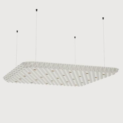 Quadratische Deckenleuchte - SERENITY P2 - Lightnet GmbH  - Aluminium / Trevira CS® / LED