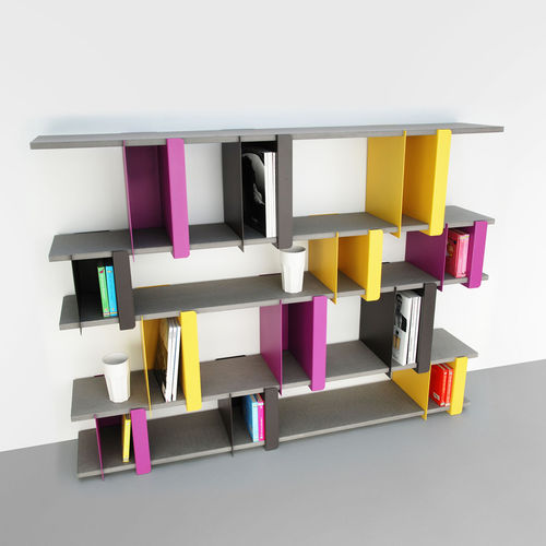 Niedriges Regal - PLIO-BA - presse-citron - originelles Design / Metall