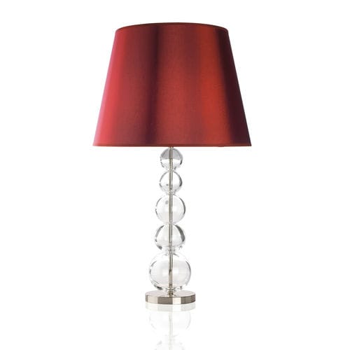Tischlampe - SATURNO : 1200 - LUMIS SRL - Messing / Kristall / Stoff