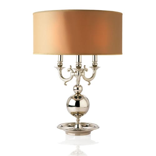 Tischlampe - CALAIS : 2317 - LUMIS SRL - Messing / Stoff / klassisch