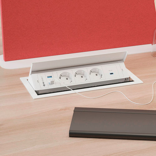 Elektrische Steckdose - BOX - IB-connect - Multimedia / Mehrfach / Schreibtisch