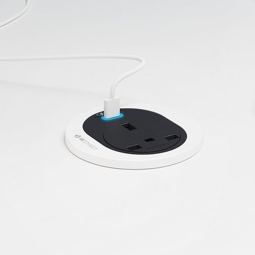 Multimediasteckdose - ATOM - IB-connect - Schreibtisch / für Möbel / Unterputz