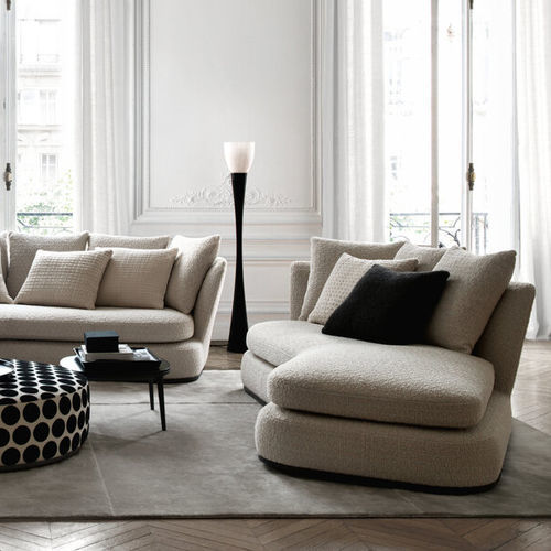 Moderne Récamiere - APOLLO - MAXALTO - Stoff / Leder / Massivholz