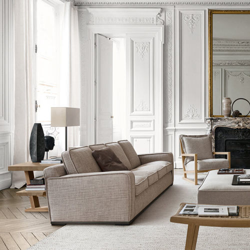 Modernes Sofa - IMPRIMATUR - MAXALTO - Stoff / Leder / mit Armlehnen