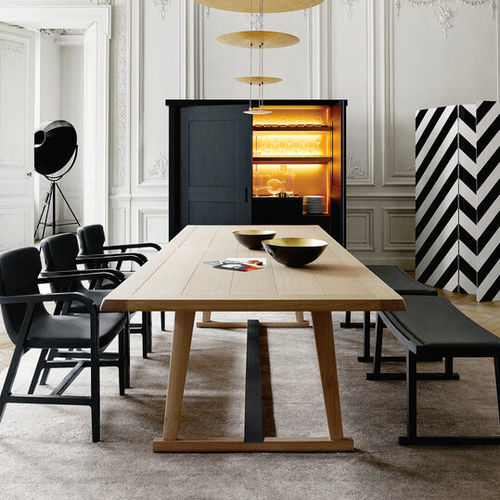 Moderner Esstisch - RECIPIO '14 - MAXALTO - Massivholz / Holzfurnier / Sperrholz