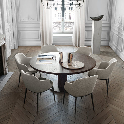 Moderner Bistrotisch - CONVIVIO - MAXALTO - Massivholz / Holzfurnier / Gestell aus Massivholz