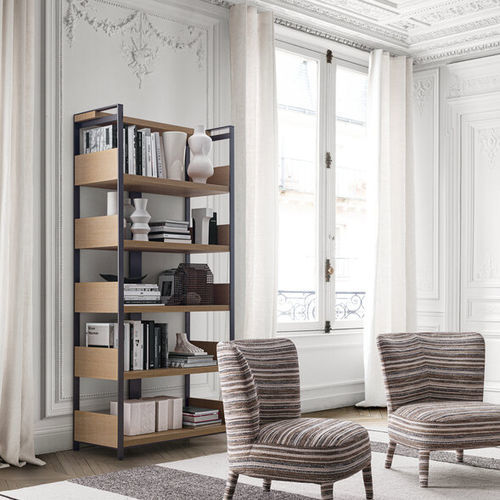 Modernes Bücherregal - ERACLE - MAXALTO - Holzfurnier / MDF / Massivholz