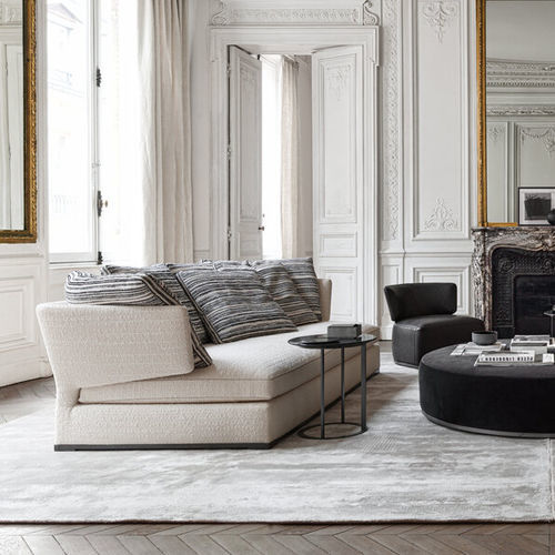 Rundes Sofa - AMOENUS SOFT - MAXALTO - modern / Stoff / Leder
