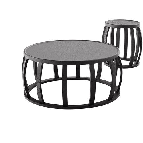 Moderner Couchtisch - LOTO - MAXALTO - Massivholz / Holzfurnier / Gestell aus Holz