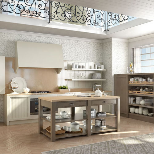 Moderne Küche - NUANCE DECO - Aurora cucine - Holz / lackiert