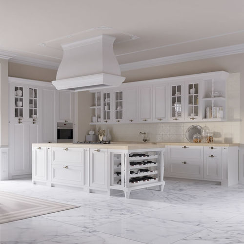Moderne Küche - Ester - Aurora cucine - Holz / Kochinsel / lackiert