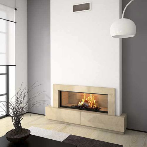 Holzkamin - CASSANDRE  - Axis - Einbau / Einseitig / geschlossene Feuerstelle