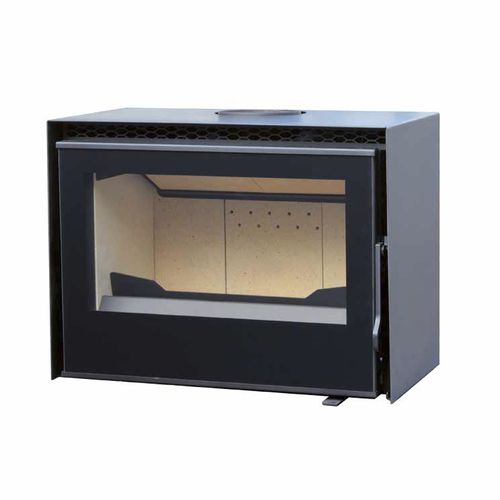 Holz-Kamineinsatz - 650 - Axis - Stahl / modern