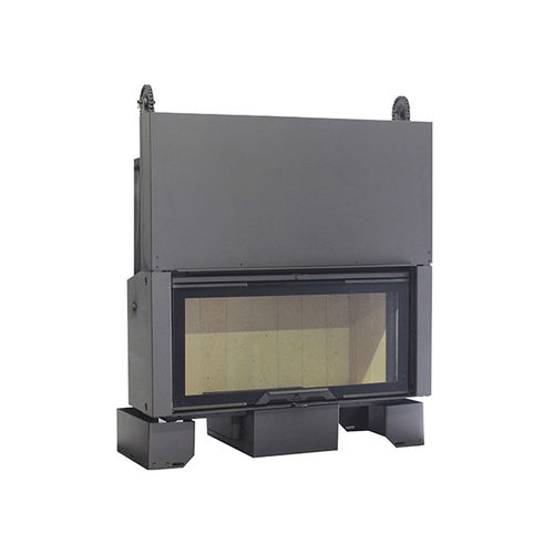 Geschlossene Feuerstelle / Holz - KW0100SF - Axis - mit 1 Sichtseite / Stahl