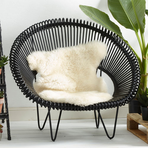 Moderner Sessel - CRUZ COCOON - VINCENT SHEPPARD - Stoff / Rattan / mit abnehmbarem Kissen