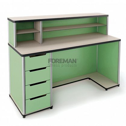 HPL-Empfangstheke - MEDICAL  - Foreman Fitness Europe GmbH - Aluminium / für Gesundheitseinrichtungen