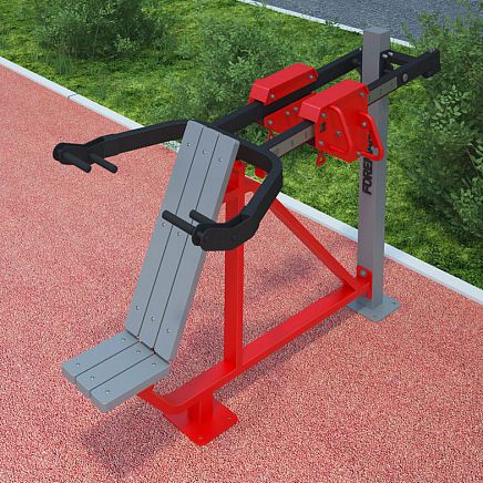 Schulterpresse-Fitnessgerät - FO-05 - Foreman Fitness Europe GmbH - Brustpressbank / für Außenbereich