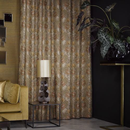 Möbelstoff - CLEMENCE  - KOBE INTERIOR FABRICS - für Vorhänge / Blumenmotive / Baumwolle