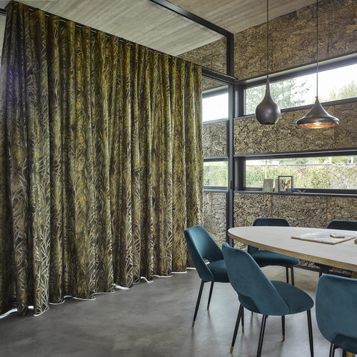 Vorhangstoff - GERMAINE - KOBE INTERIOR FABRICS - Naturmotiv / Polyester / Leinen