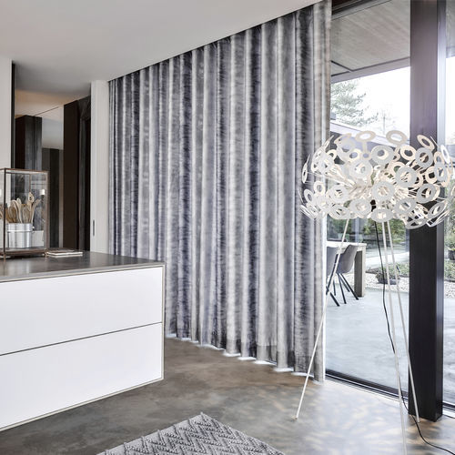 Vorhangstoff - ODILE  - KOBE INTERIOR FABRICS - einfarbig / Polyester / waschbar