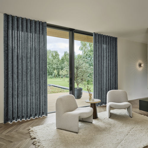 Vorhangstoff - MIMOSA   - KOBE INTERIOR FABRICS - einfarbig / Polyester / waschbar
