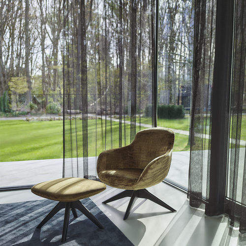 Einfarbige Gardine - SIONA   - KOBE INTERIOR FABRICS - Polyester / waschbar / transparent