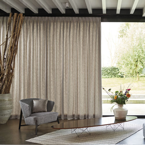 Vorhangstoff - PARMA     - KOBE INTERIOR FABRICS - einfarbig / Polyester / Viskose