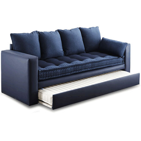 Modernes Sofa - EXTRAS - le lit national - Stoff / mit ausziehbarem Bett / blau