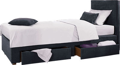 Einpersonenbett - KANGAROO - le lit national - modern / mit Schublade / Stoff